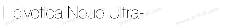 Helvetica Neue Ultra字体转换